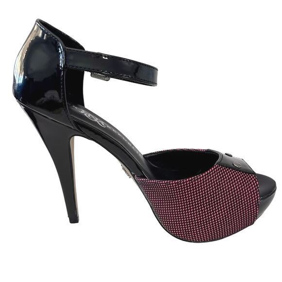 Rock republic platform high heel shoes. Size 6.5  5” heels faux patent leather - Picture 1 of 8